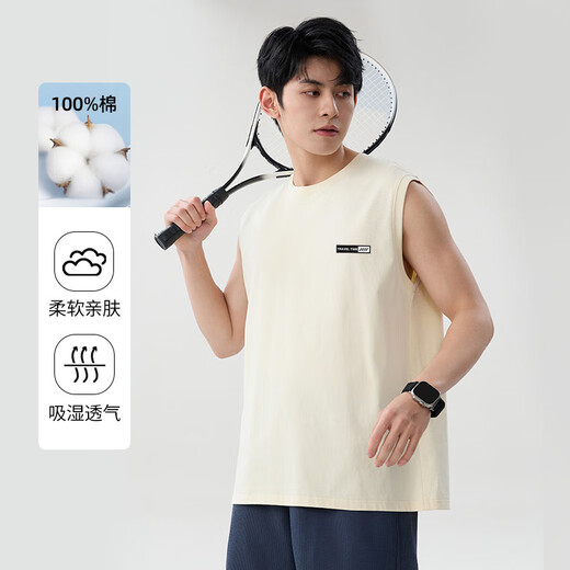 Baleno vest men in summer American fashion brand pussy loose cotton breathable casual outside vest men's sleeveless T-shirt men