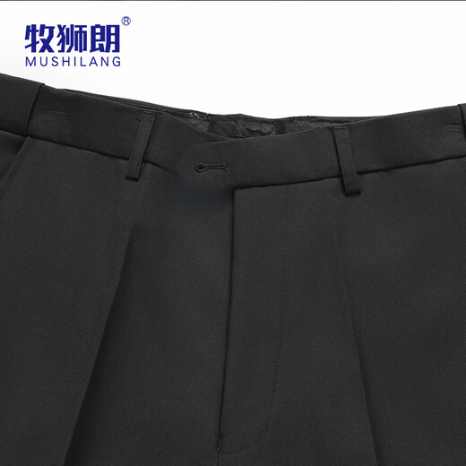 Mushilang Men's Suit Suit Business Workplace Slim Suit Formal Groom Groomsman Wedding Banquet Dress Two-piece Men's Suit