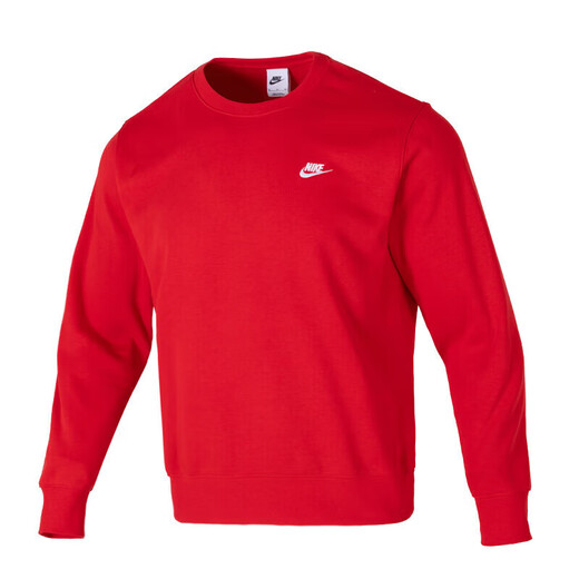 耐克（NIKE）男装女装法式毛圈情侣运动服健身训练休闲卫衣套头衫圆领外套上装 FN3889/本命年红色 男女同款 单 S