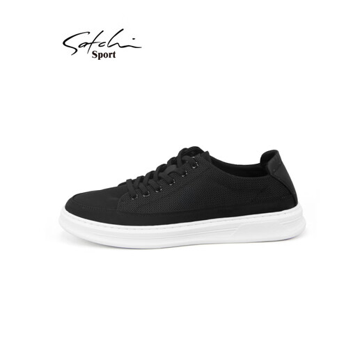 Shachi Sports Tuchschuhe Herrenschuhe Schnürmaschen-Leinwandschuhe atmungsbezurbbar weicher Sohle lässige Schuhe Schwarz S323259a 40