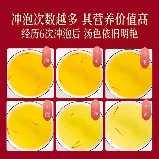 北京同仁堂藏红花搭配西藏头茬长丝藏红花西红花茶伊朗藏红花 北京同仁堂 一生挚爱送自己*[2罐装]