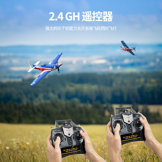 VOLANTEXRC Modèle d'avion de la Seconde Guerre mondiale p51d Mustang Fighter à voilure fixe à quatre canaux RC planeur de simulation d'avion télécommandé authentique Miss America machine complète version électrique unique