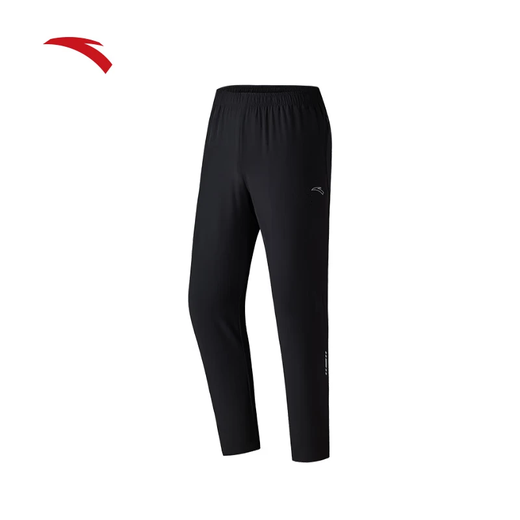 Pantalones de secado rápido ANTA Sports Pantalones deportivos 2025 Summer Nuevo alambre de hielo Biros rectos aliviables pantalones de hombres casuales (gerente de stock recomienda alambre de hielo secado rápido) Negro básico L /175 (adecuado para 135-145Jin [Jin equivale a 0.5 kg])
