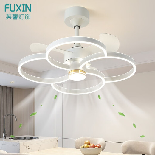 Fuxin 2025 Neues Lüfter leichter Schlafzimmer leichte minimalistische Esszimmer Deckenlüfter Leichtdanach Elektrische Lüfter Licht Zhongshan Lamp