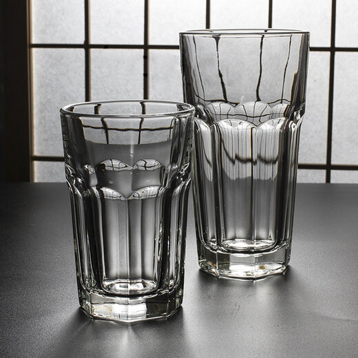 OUMANSEN GLASS CUP STAR ANISE CUP DICKEDED großer Bier Tasse Milch Tee Kaltes Getränk Tasse Hochtemperaturfeste Wasserbecher 470 ml15256