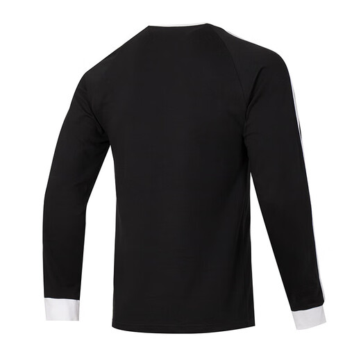 Adidas Adidas Clover pour hommes et femmes Vêtements 2025 Spring New Couple Slim Long Manche T-shirt Casual Sportswear Black / IA4877 M