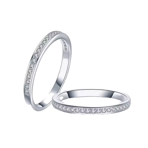 DL 1998 Fat Donglai same style pt950 platinum ring PT950 platinum mini version half diamond row ring for women simple fashion versatile No. 12