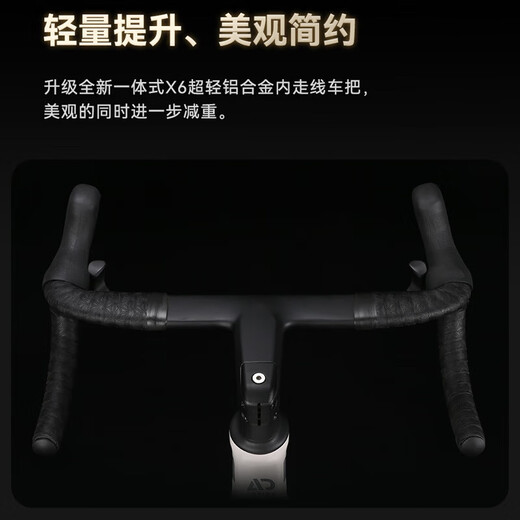 喜德盛（xds）公路自行车AD350破风架20速油碟桶轴四培林花鼓2024 25款AD300-奶油黄白 【整车安装】 480mm (身高165-175cm)