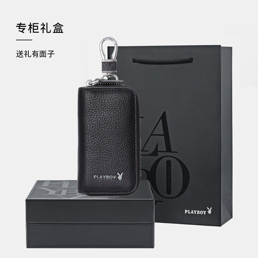 PLAYBOY (PLAYBOY) NUEVA BOLA DE MENOS MENOS MINI MINI PUERTA DE CARTOTE DE CARTO DE CAPILLA UNIVERSAL DEL CAPILLA Multifunción Bag Negro 0151