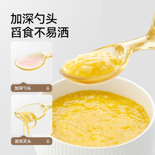 
YEEHOO baby learning to eat training fork spoon PPSU baby self-eating spoon complementary food spoon children's tableware set