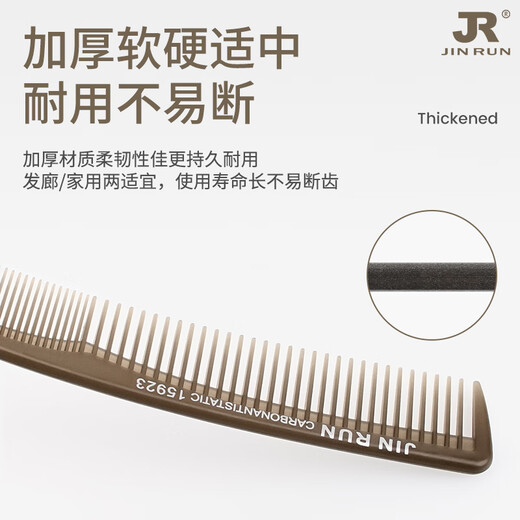 Manika professional men and women haircut combs, haircut combs, hair salon special haircut combs, home haircut combs, dual-purpose haircut combs, transparent amber gray-15923