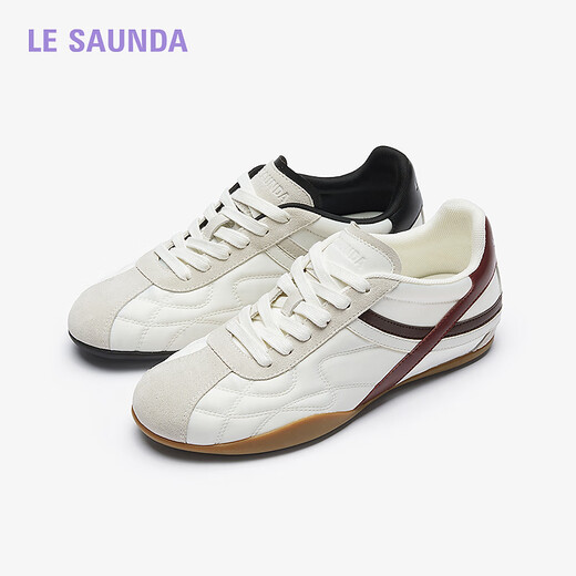 
Lairsdan Sweetheart Princess 2025 Spring and Summer New Casual Lightweight Inner Heightening Little White Shoes Genuine Leather Training Shoes Women 16802 Yunyan White + Gray + Black BKK 36 (230mm)