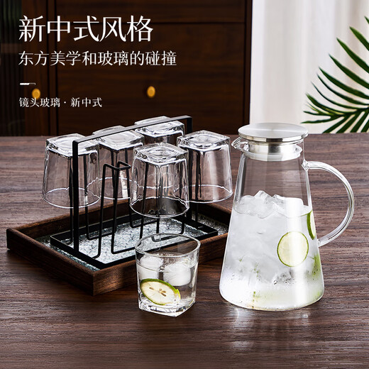 青苹果 加厚无铅玻璃杯295ml6只 鸡尾酒洋酒杯威士忌杯 啤酒杯水杯茶杯