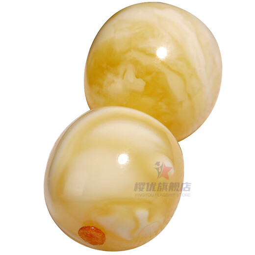 Yingyou Fidelity Seiko Beeswax Amber Old Type Barrel Beads Space Beads Loose Beads Top Beads Star and Moon Rudraksha Crystal DIY Accessories Seiko Full Honey Model Old Type About 10+mm Single No.