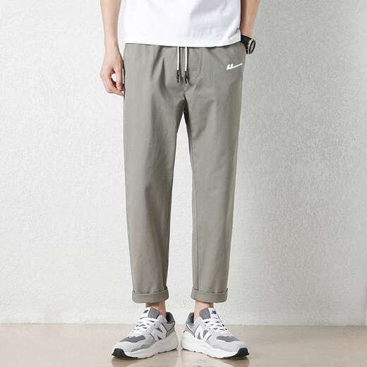 
Huili casual men's pants summer casual trousers for men fashion and versatile business loose solid color large size straight pants LG-HL-Mortal Thousand Products-9904 Army Green L (recommended 130-145Jin[Jin equals 0.5 kg])