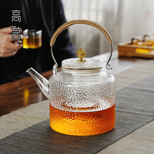 Gaoming 2025 new glass teapot household large-capacity lifting kettle high temperature resistant kettle electric ceramic stove special teapot Xianghe lifting kettle 1500ml