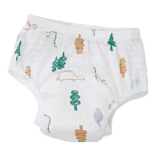 Baby Wickelbeutel-Toilettentraining Hose atmungsaktiv und leckdestes reines Baumwollwäsche-Windel-Waschfutter Sommer-Dünnstil atmungsaktiv und anti-Seite-Leckscount Green Forest Herren Stil 2 Packs 100 Größen (24-36jin [Jin gleich 0,5 kg]))
