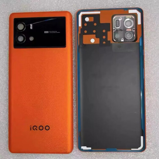 IQOO is suitable for iqoo9 original glass back cover battery cover iqoo9Pro original mobile phone back case rear screen tempered glass iq009 back cover (track black) AG matte with adhesive + heat dissipation sticker shell x iq009/iq009pro