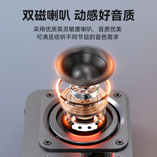 SANSUI M31 Elderly Radio Elderly Charging Card Music Player Mini Speaker Portable Walkman FM Radio Audio Bluetooth Speaker Gray