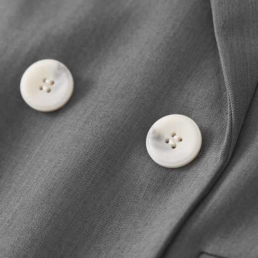 Shangdubila temperament commuting professional small suit for women autumn versatile high-end suit casual jacket gray L