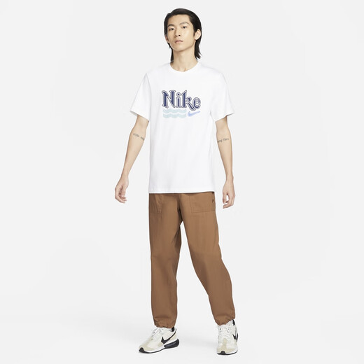 耐克（NIKE）官方男子长裤秋季运动裤纯棉梭织宽松休闲轻便舒适FN3097 281浅英国褐/浅英国褐 L