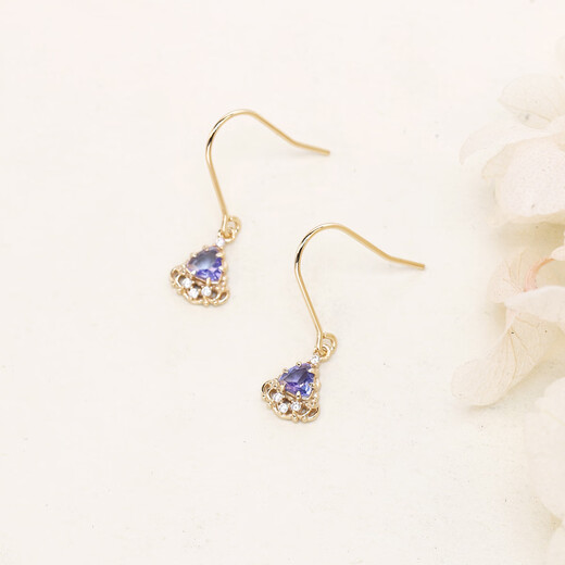 Yadige nojess 23rd Christmas limited new model 925 sterling silver natural tanzanite jewelry set earrings necklace ring natural tanzanite ring No. 10