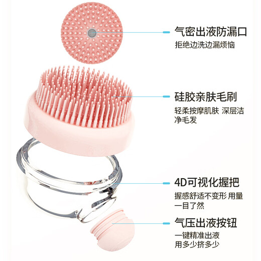 Miling dogs, cats, pets, bathing brush, scrubbing comb, massage brush, bathing artifact, essential supplies, coarse-toothed comb (pink)
