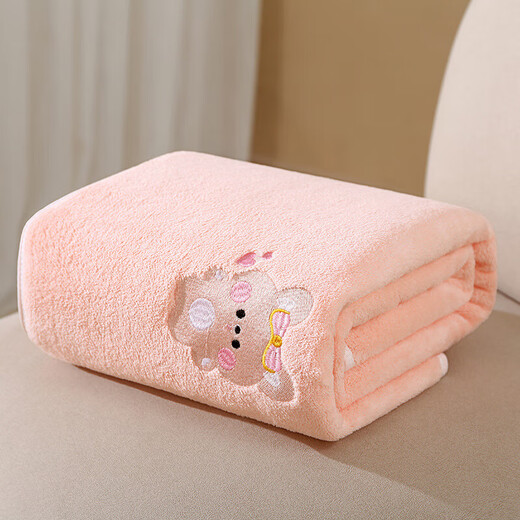 Baby bath towel, super soft children's coral velvet, water-absorbent, thickened, non-shedding cartoon blanket, baby bath towel, 10A grade antibacterial, cute penguin