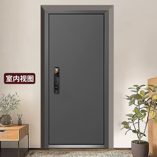 尧盾甲级入户门家用防盗门 进户门智能指纹锁 迎宾投影 2250*1050 人脸识别智能锁+门