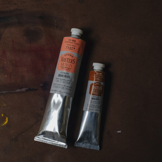 XMSJ Marley Artista Oil Painting Pigment Oil Color Art Students Titanium White White Single-Back Set 694-Brown Gray-A.