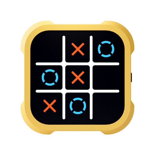 Hui Baolong lernen Artefakt Tic Zeh Schach Elektronischer Spaß für die intelligente Klasse für intelligente Klasse Fischerei mit Multifunktionsschachbrett Multi-in-One Smart Tic Toe Chess [Zitronengelb]