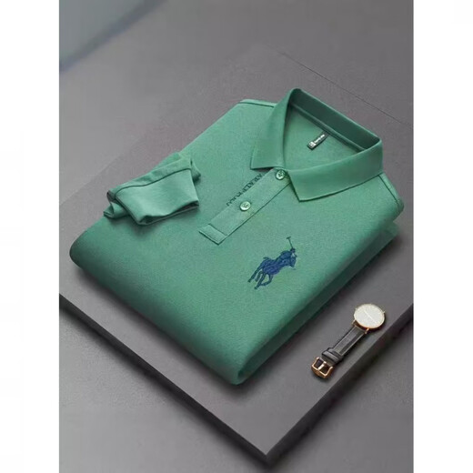 POLO SPORT美国拉夫劳伦经典保罗商务男装长袖t恤翻领大码polo衫中年休闲纯 1203白色 M [90-110斤]
