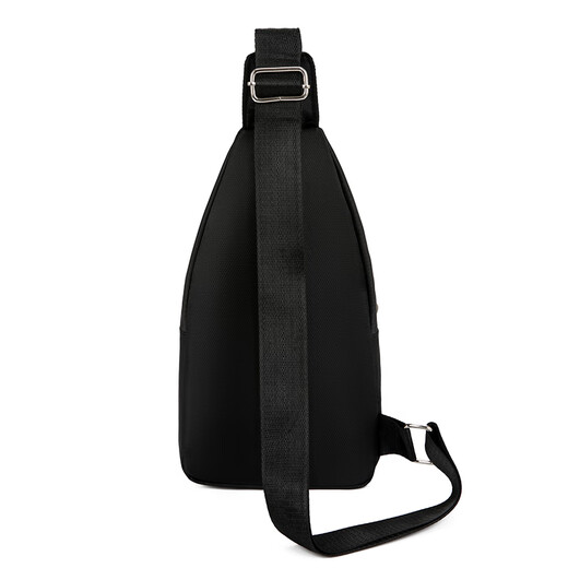 Neue Brusttasche Herrenbeutel One-Shoulder Crossbody Tasche Casual Crossbody Bag Oxford Stoff Brust Cross Bag Trendy Herrenbag 9905 kleines Brett Schwarz