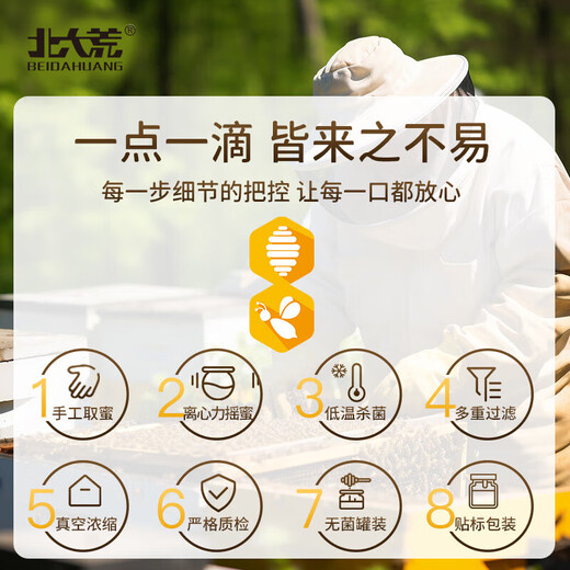 Beidahuang Honey, Northeast Black Bee, Mountain Flower Honey 1kg, Baihua Honey 2Jin Jin is equal to 0.5kg, Wild Flower Honey, Barbecue Milk Bread Companion