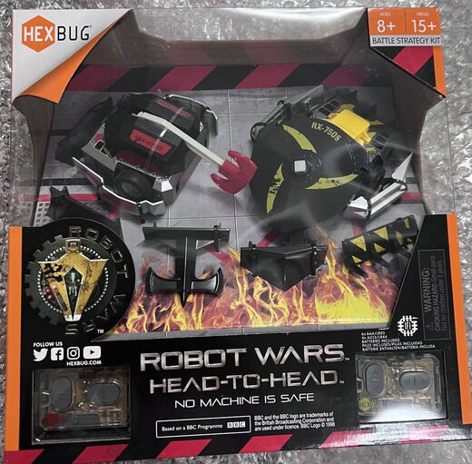 Hexbug Hebao Bots vs. Control remoto inteligente El doble jugador lucha contra los juguetes de niños Electric Electric Children. Nuevo color sin soltero Color de lápida de lápida aleatoria