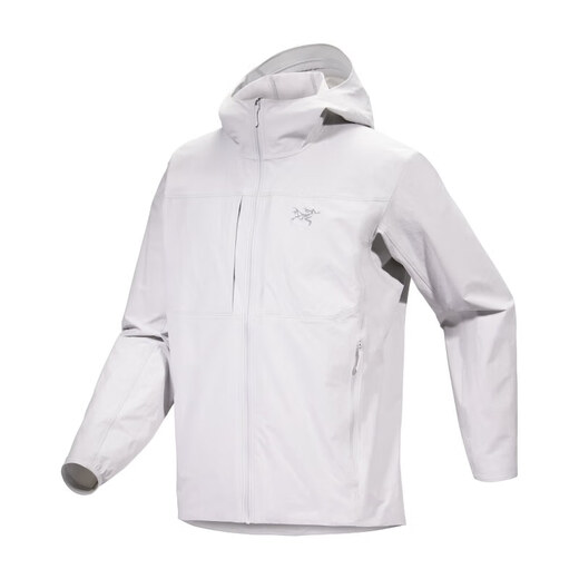 始祖鸟（ARC'TERYX）男款 GAMMA LIGHTWEIGHT 轻薄 软壳夹克 连帽/啄石蓝/Stone Wash/X9196 L (国现沈阳速发)