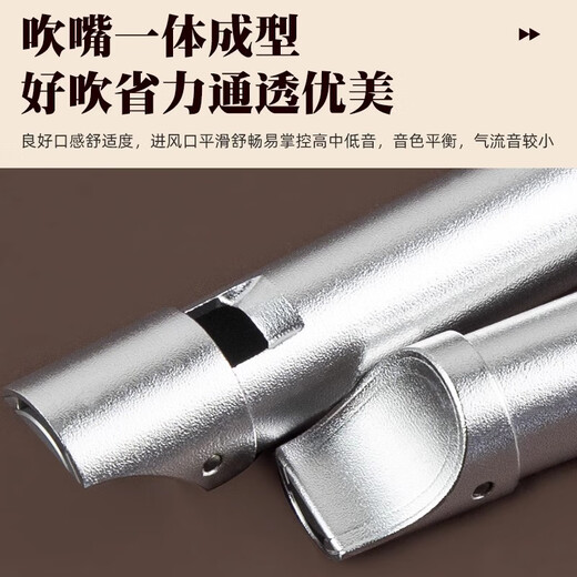 Penney Irlanda Full Metal Whistle Aluminio Aluminio Aleación de 6 hoyos Pitch Shistle Western Recorder recta Flauta Instrumento de viento para principiantes C Tune