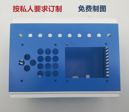 定制加工塑框铁皮仪表电源设备控制器手提台式机箱IY外壳钣金件 CM-12210*140*270喷塑黑