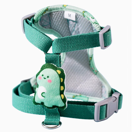 Dog Leash Harness Small Dog Teddy Bichon Pet Vest Type Cat Rope Puppy Dog Walking Rope Dog Chain Green L Code Recommended 7-13 Jin Jin equals 0.5 kg
