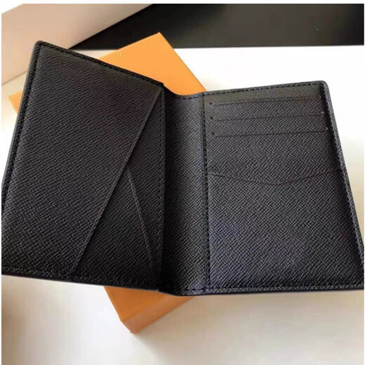 XMSJ2025 Neue M-LV-Männer und Frauen kurzer Brieftasche Mode Taxi-Kartenschlitz kurzklapper Münzen Brieftasche 2-fache Kartenbeutel Schwarzer Farbkartenbeutel mit exquisiter Geschenkbox