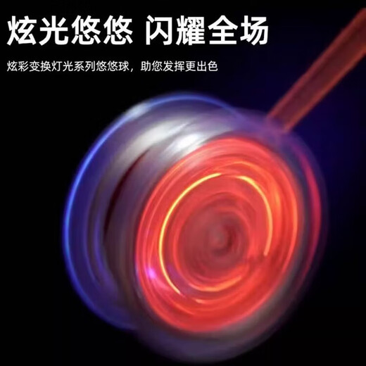 
Nufeng Yoyo Children's Glowing Yoyo Yoyo Live Sleep Automatic Swivel Boy Toy UU Ball Introduction Beginner Purple Yoyo Light Edition