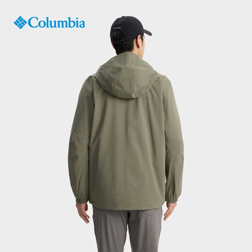 Columbia 2026 primavera y verano nueva chaqueta cómoda deportiva impermeable y a prueba de viento para hombres al aire libre chaqueta de senderismo XE4839 397 XL (185/104A)
