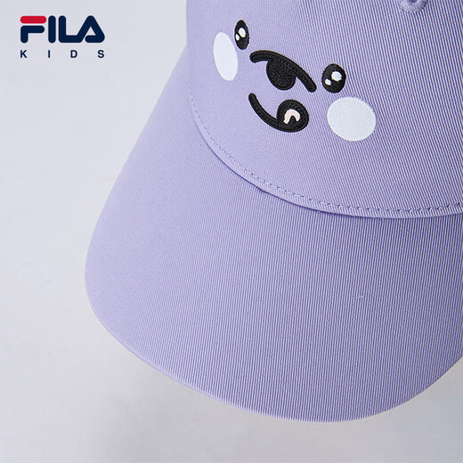 Fila Fila children's accessories baseball cap 2025 summer new style sun protection peaked cap for boys and girls, sun hat, butterfly purple-PU S