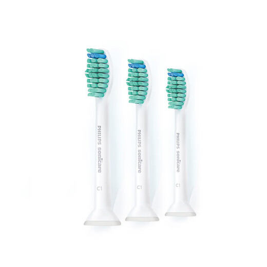 Philips (PHILIPS) electric toothbrush head, basic cleaning toothbrush head, removes dental plaque 3 times, 3-pack HX6013, official original adapter for diamond 3/7/9 series brush handle