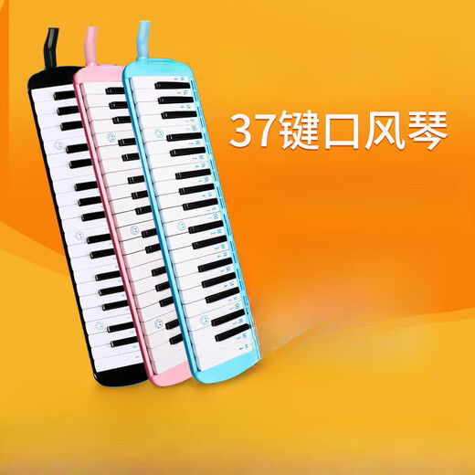 
Sijie brand Organ 37 keys 32 keys Primary school students play blowing pipe folk instruments with beginners classroom children Blue [32 keys soft pack]