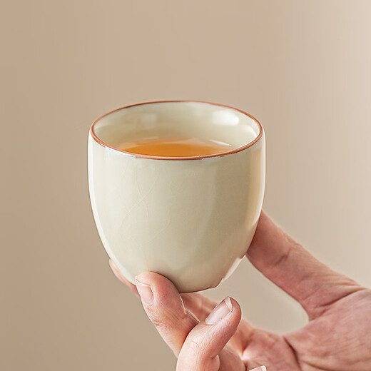 Easy to use Ru kiln teapot for making tea, household ceramic Kung Fu tea set, single pot tea water separation, dedicated for hotels and restaurants