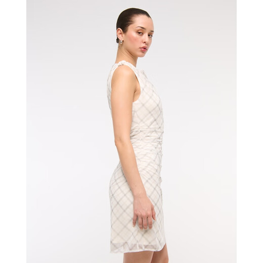 Abercrombie / Fitch Women's 25 Summer New Sexy Hot Girl Ins Style Diseño Slim sin mangas KI159-6231 White Print XXS 160 / 80A Versión estándar