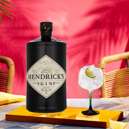 亨利爵士（Hendrick's） 洋酒 金酒 杜松子酒 琴酒 1000ml 礼盒装