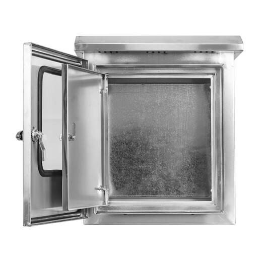 Yue Changsheng outdoor double door 304 stainless steel distribution box rainproof box monitoring instrument box indoor waterproof exterior door control box 201 material 500*400*300