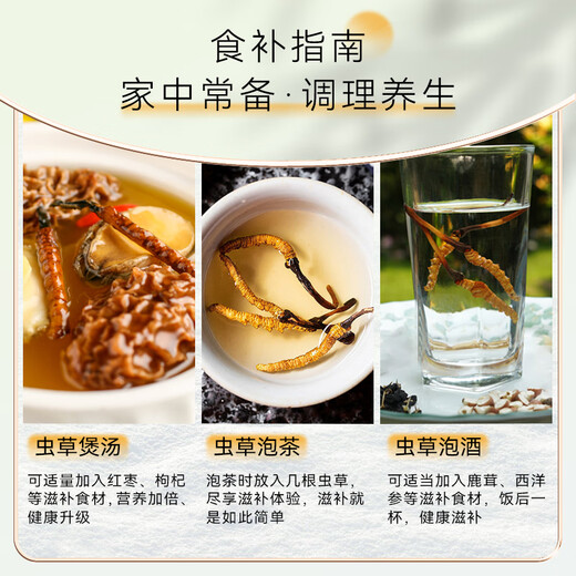 东阳光冬虫夏草3-4根/g50g约175根冬虫草礼盒营养品补品送长辈老人